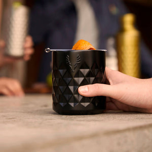 Paragon Stainless Steel Rocks Tumbler w/ Lid - Obsidian