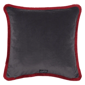 Quetzal Luxury Velvet Cushion: Aqua