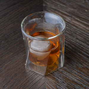 Double Wall Hexagon Whiskey Glasses 10 oz (1pc)