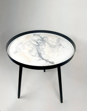 Resin Accented Side Table Onyx