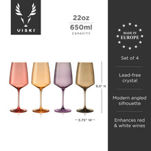 Reserve Nouveau Crystal Wine Glasses in Daybreak - Set of 4