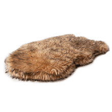 PupRug by Paw.com™ Faux Fur Orthopedic Dog Bed - Curve Sable Tan: Large (50" L x 30" W)