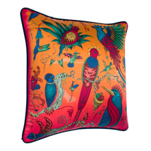 Quetzal Silk Cushion: Ivory