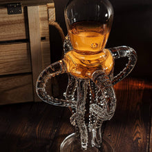 Tall Octopus Whiskey and Wine Decanter 500ml 16.5" H
