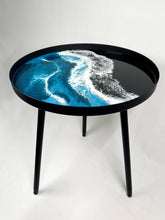 Resin Accented Side Table Onyx