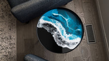 Resin Accented Side Table Onyx