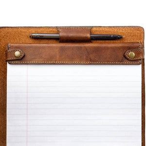 Benjamin Leather Padfolio: Walnut