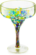 Mexican Design Hand Blown Margarita Glass – Set of 4 Luxury