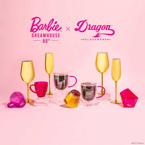 Barbie™ x Dragon Glassware® Dreamhouse™ Wine Glasses