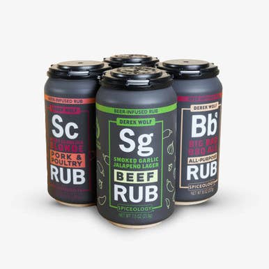 Derek Wolf | 4-Pack Beer-Infused Rub Sampler