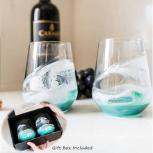 Resin Accented Wine and Entertaining Glasses: Northern Lights