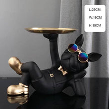 French Bulldog Statue: Lounging Black