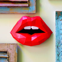 Red Lips PaperCraft Origami Wall Art
