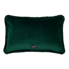 Quetzal Luxury Velvet Bolster Cushion: Aqua