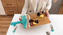 Resin Cheese / Charcuterie Board - Large 10"x20" Ocean Vibes