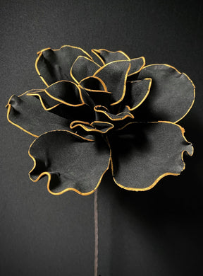 Black/gold Foam Flower 19x10