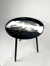 Resin Accented Side Table - Caribbean Blue