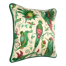 Quetzal Silk Cushion: Ivory