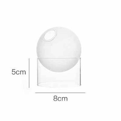 Creative Colorful Spherical Glass Vase: Matte / Short
