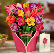 Festive Tulips (8 Pop-up Greeting Cards)