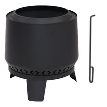 20 in Heavy-Duty Steel Smokeless Fire Pit - Black