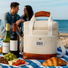 2 Bottle Wine Carrier Tote, Insulated Leakproof Cooler Bag