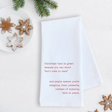 Don’t Come In Here - Tea Towel - Christmas Décor: RED