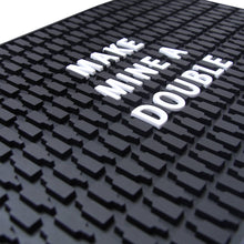 Make Mine A Double Bar Mat - Bourbon - Bourbon Bar