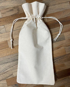 TBF Premium Cotton Wine Bags - Single Bottle - WB147: Natural