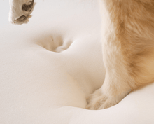 PupRug by Paw.com™ Faux Fur Orthopedic Dog Bed - Curve Sable Tan: Large (50" L x 30" W)