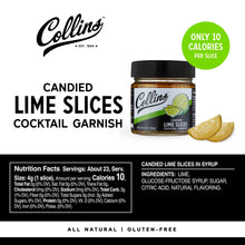Collins Candied Lime Slices in Syrup 10.6 oz