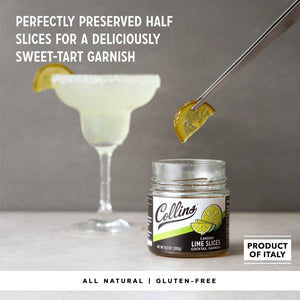 Collins Candied Lime Slices in Syrup 10.6 oz
