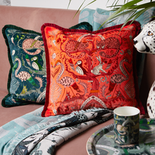 Wonder World Luxury Velvet Cushion: Forest