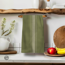 Pardon My French Stripe Fall Illusion Tea Towel