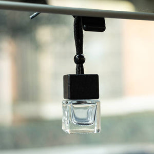 Square Car Hanging Ornament Empty Car Air Freshener Bottle: Transparent Color / One Size