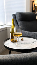 Resin Accented Side Table Onyx