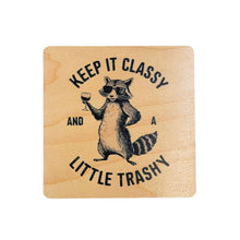 Coasters - Keep It Classy Racoon Funny Wood Coaster