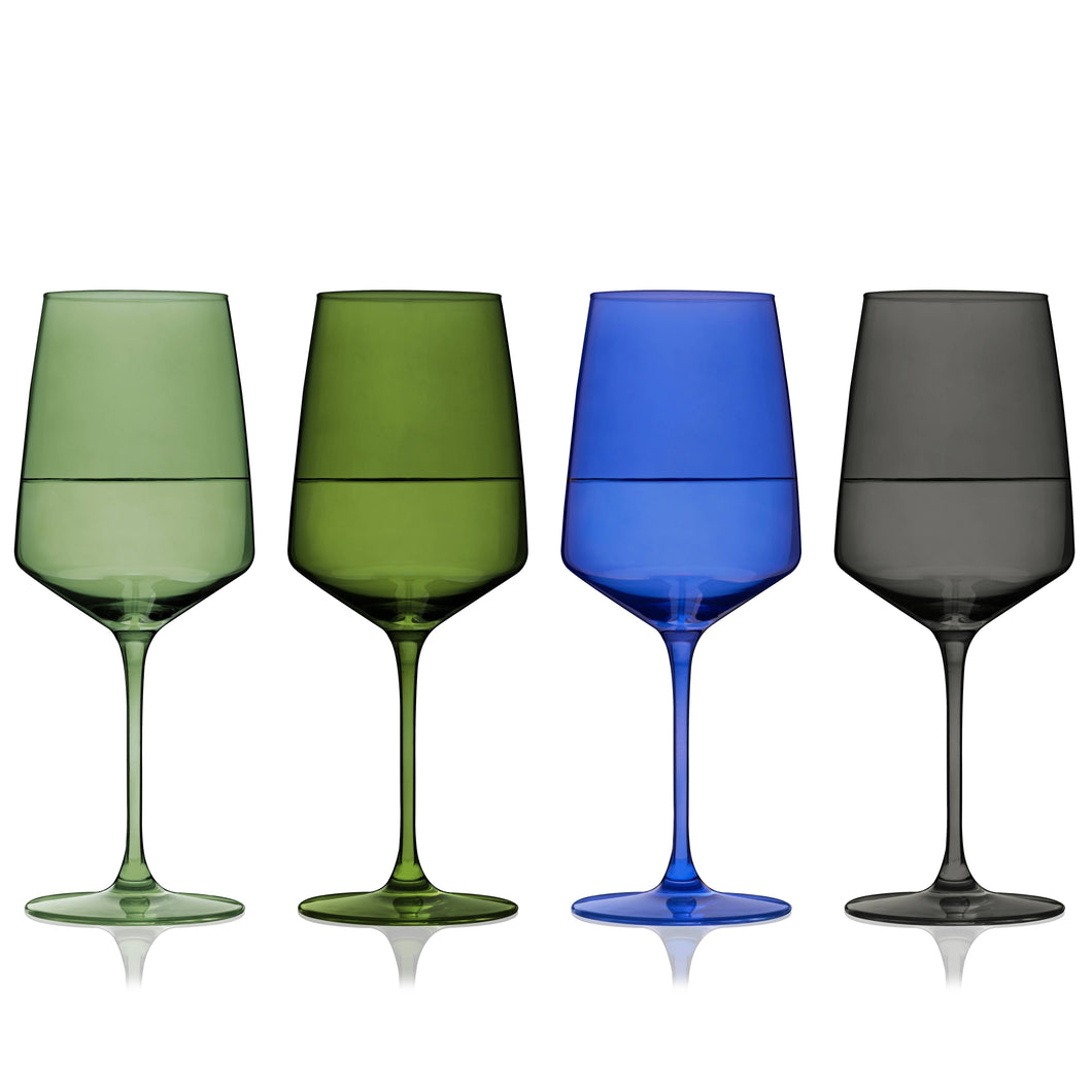 Reserve Nouveau Crystal Wine Glasses - Seaside (Set of 4)