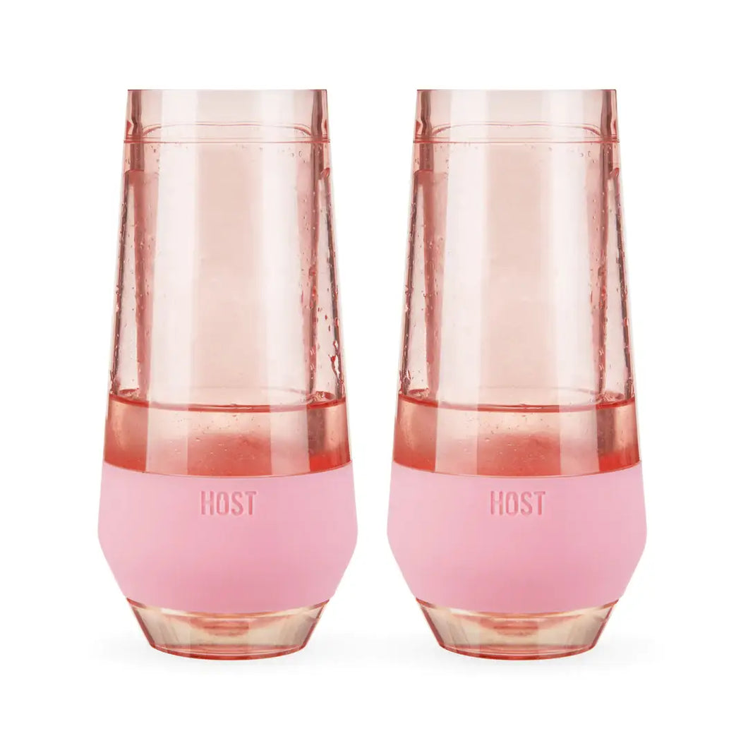 Champagne FREEZE™ Cooling Cups (set of 2) in Blush Tint