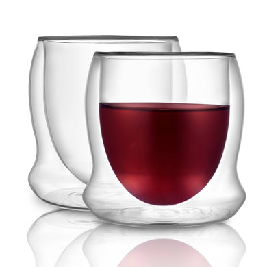 Cosmos Double Wall Stemless Wine Glasses, Set of 2