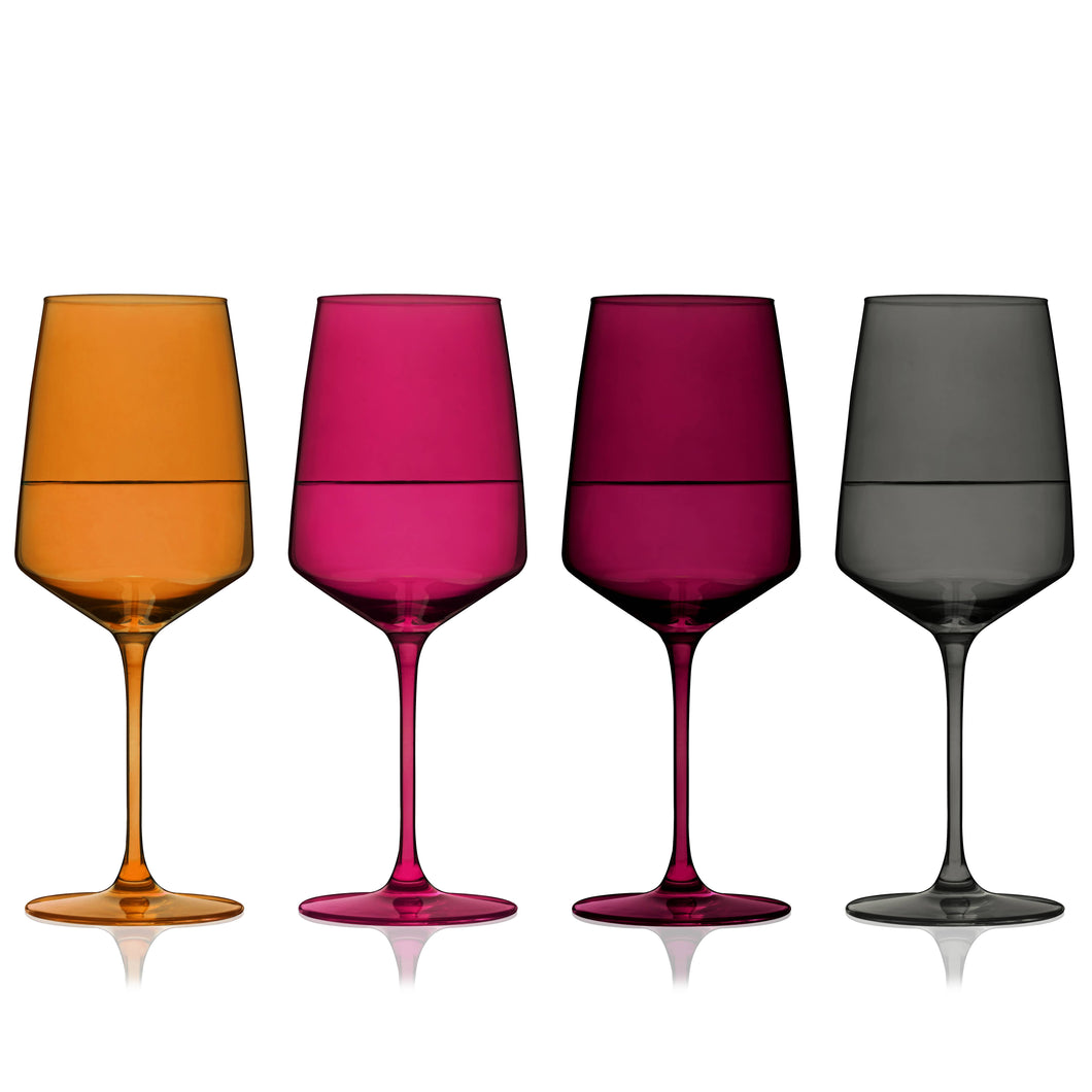 Reserve Nouveau Crystal Wine Glasses - Sunset (Set of 4)