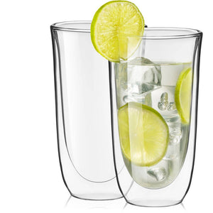 Spike Double Wall Drinking Glasses, Set of 2