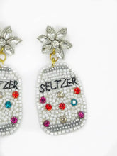 Seltzer Can Beaded Statement Earrings Alcohol Summer