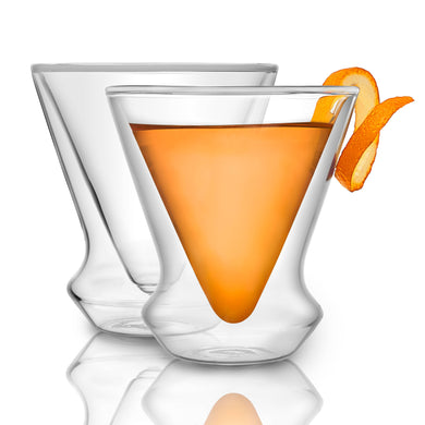 Cosmos Double Wall Martini Glasses, Set of 2