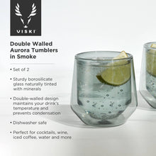 Double Walled Aurora Tumblers in Smoke (set of 2)