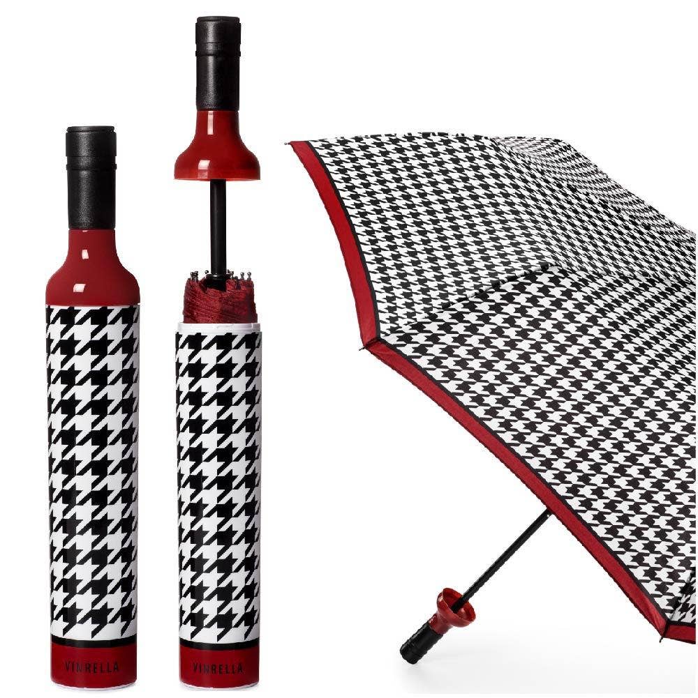 Houndstooth Bottle Umbrella