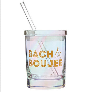 Glass DOF with Lid and Straw - Bach Boujee: 10 oz