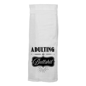 Adulting Is Bullshit | Funny Kitchen Towels